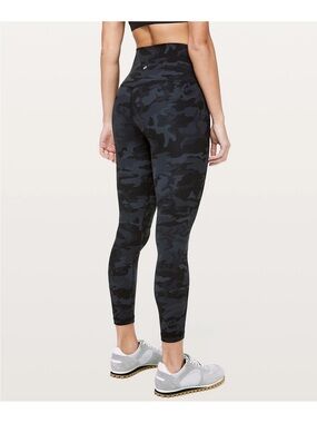 Lululemon Align 25” High-Waist Black Camo Leggings